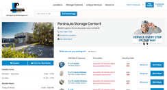 Desktop Screenshot of peninsulastorage.com